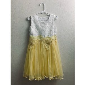 Stunning Yellow and White Spring Dress!